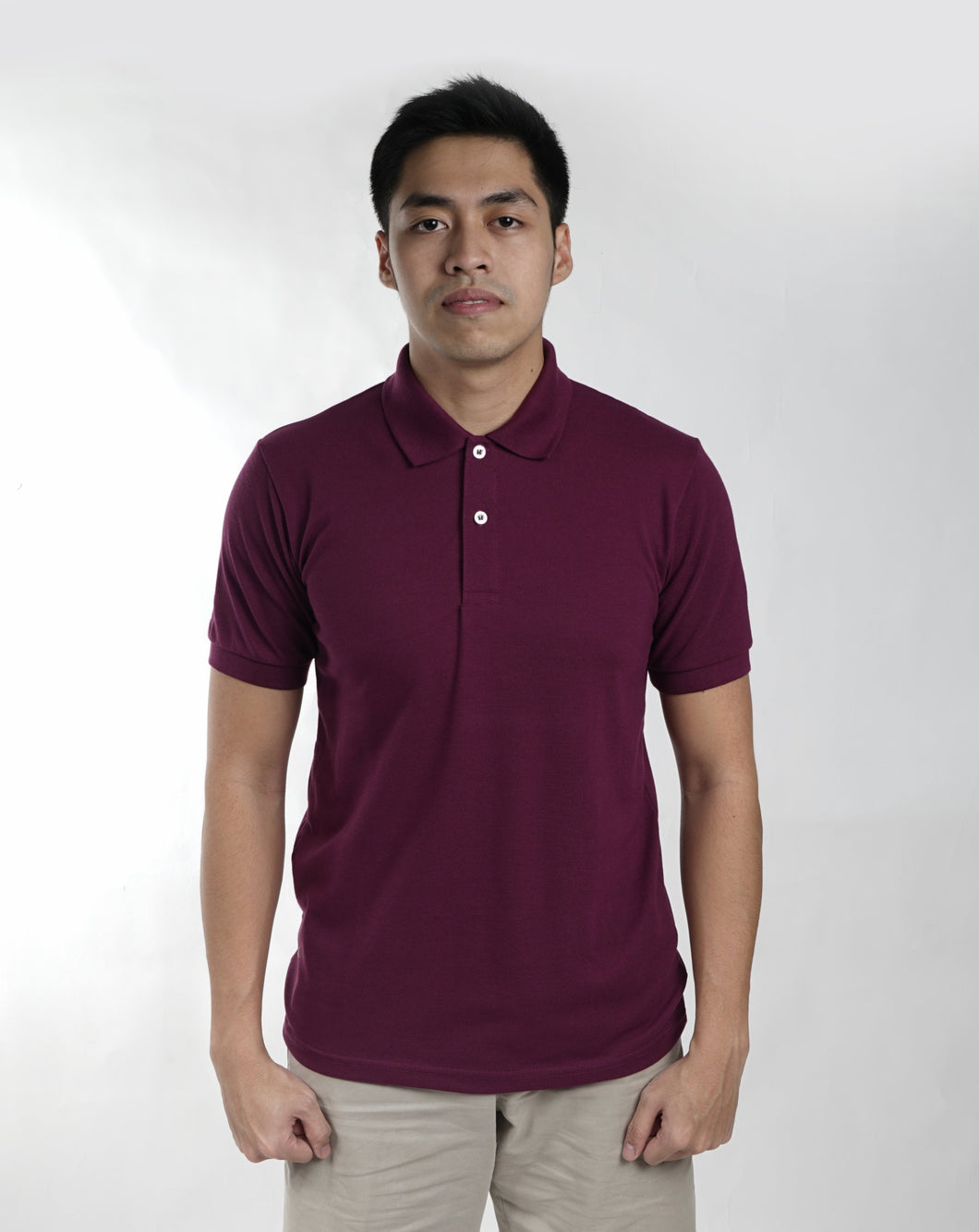 Magenta Classique Plain Polo Shirt