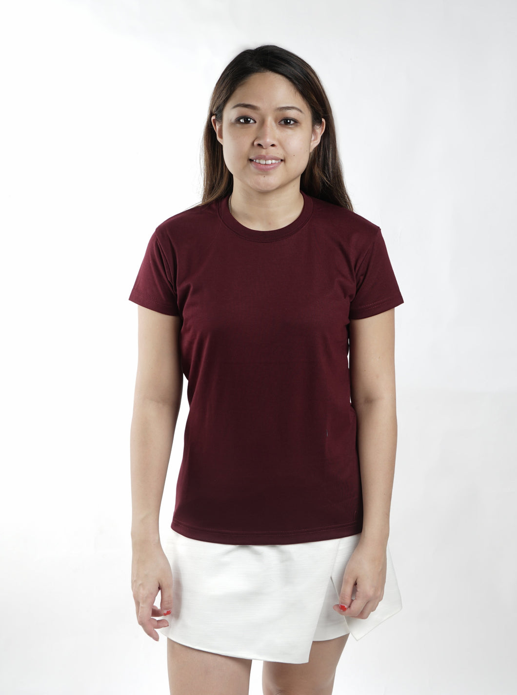 Dark Maroon Sun Plain Women's T-Shirt