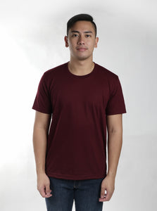 Dark Maroon Sun Plain T-Shirt