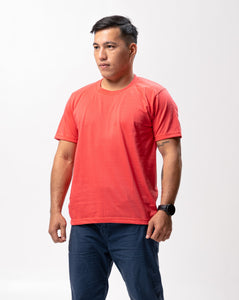 Coral Pink Sun Plain T-Shirt