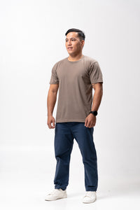 Loaded Brown Sun Plain T-Shirt