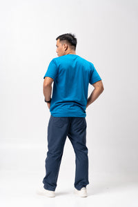 Light Aqua Blue Sun Plain T-Shirt