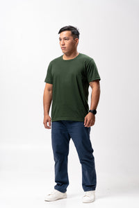 Moss Green Sun Plain T-Shirt