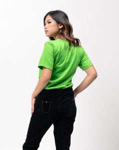 Apple Green Sun Plain Women's T-Shirt