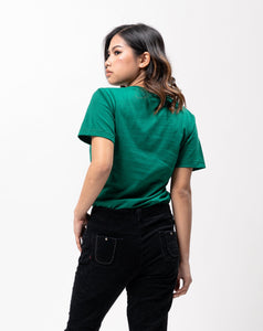 Emerald Green Sun Plain Women's T-Shirt