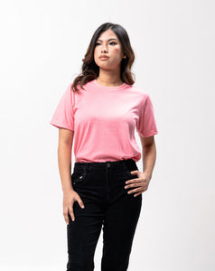 Peach Pink Sun Plain Women's T-Shirt