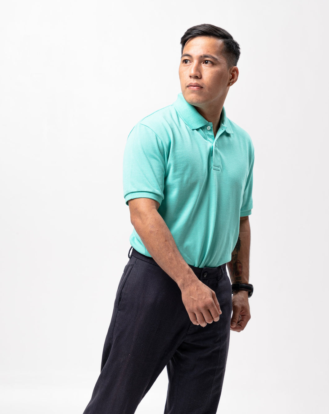 Ice Green Classique Plain Polo Shirt