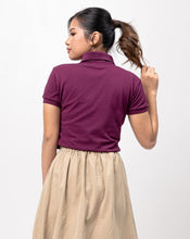 Load image into Gallery viewer, Magenta Classique Plain Women&#39;s Polo Shirt
