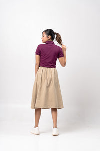 Magenta Classique Plain Women's Polo Shirt