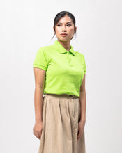 Load image into Gallery viewer, Neon Green Classique Plain Women&#39;s Polo Shirt
