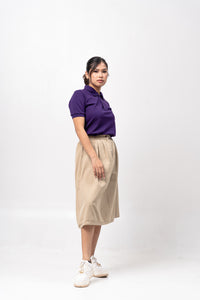 Purple Classique Plain Women's Polo Shirt