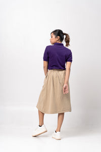 Purple Classique Plain Women's Polo Shirt