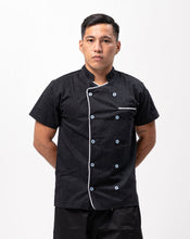 Load image into Gallery viewer, Short Sleeve Chef Uniform with Piping Detail
