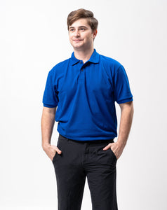 Electric Blue Classique Plain Polo Shirt