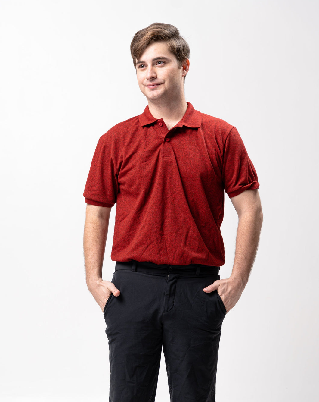 Sirotex Red / Black Classique Plain Polo Shirt