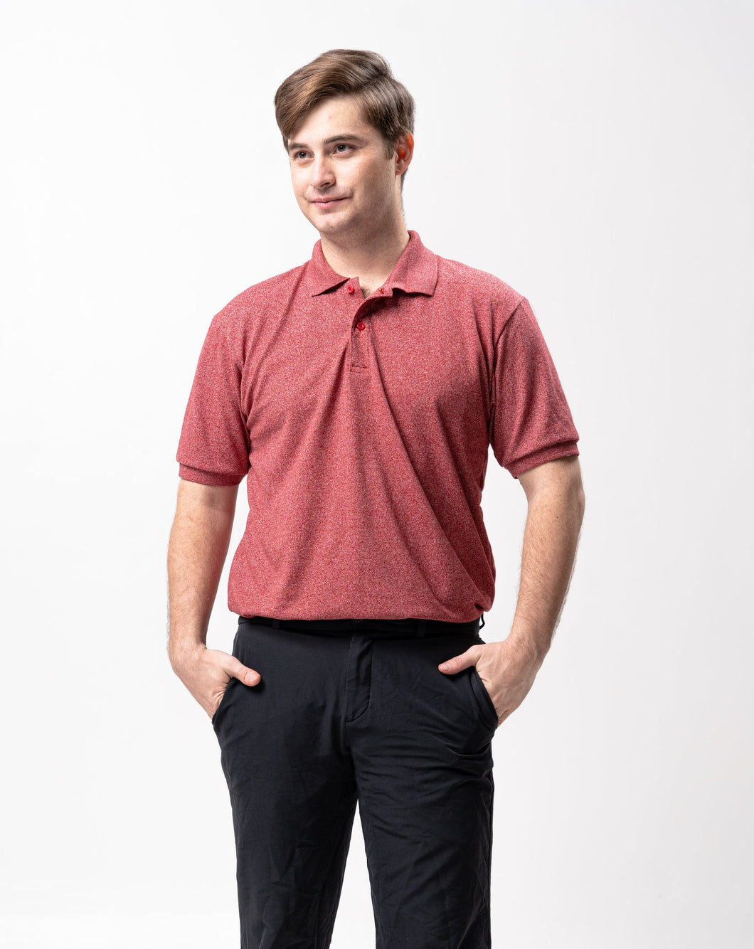 Acid Red Maroon Classique Plain Polo Shirt