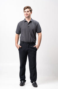 Acid Black Classique Plain Polo Shirt