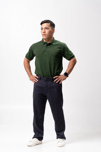 Moss Green Classique Plain Polo Shirt