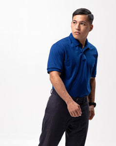Dark Aqua Blue Classique Plain Polo Shirt