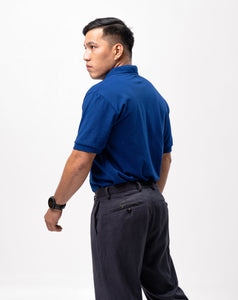 Dark Aqua Blue Classique Plain Polo Shirt