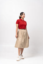 Load image into Gallery viewer, Red Maroon Classique Plain Women&#39;s Polo Shirt
