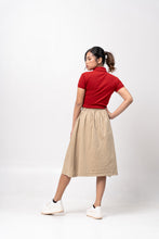 Load image into Gallery viewer, Red Maroon Classique Plain Women&#39;s Polo Shirt
