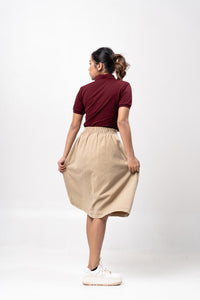 Dark Maroon Classique Plain Women's Polo Shirt
